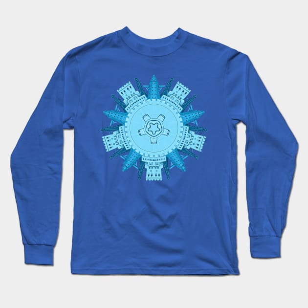 Ancient City blue Long Sleeve T-Shirt by Kfirwz